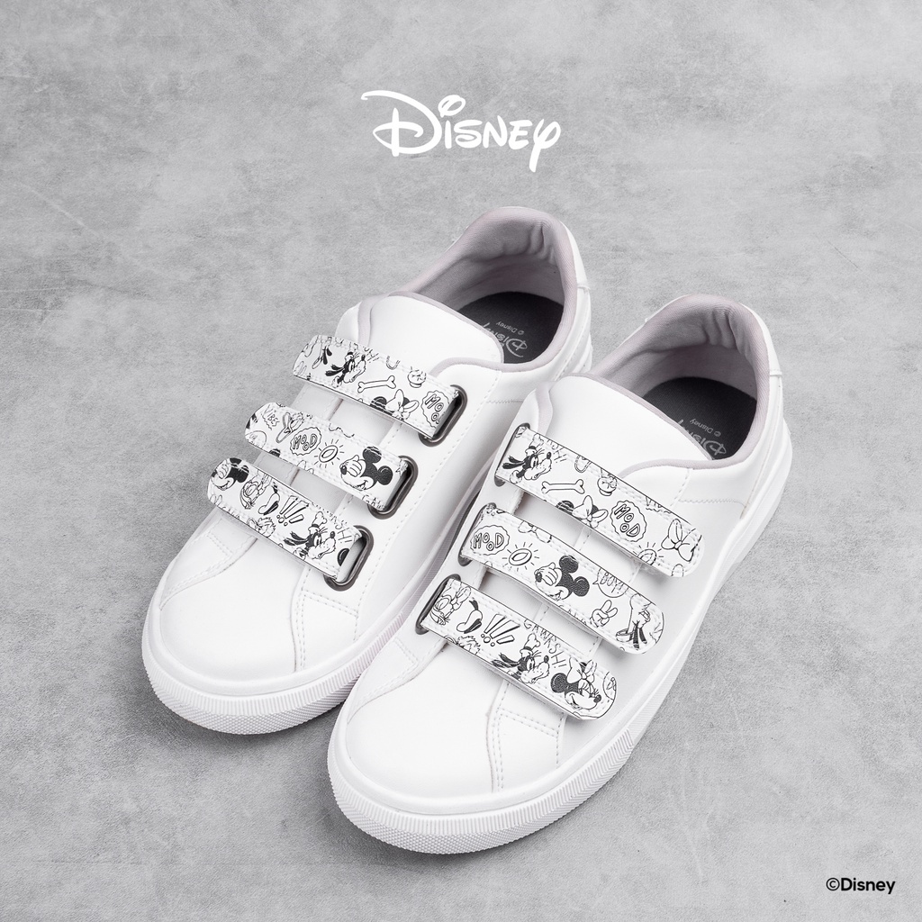 SPECIAL PROMO KRONIKEL DISNEY B&W STRAP SHOES - White