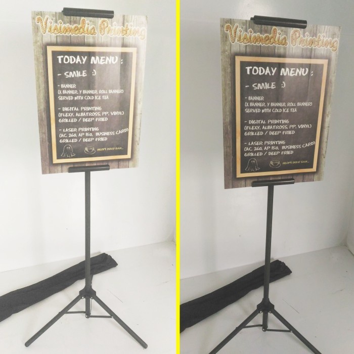 

Promo Tripod Banner Display A2 Impraboard 5Mm