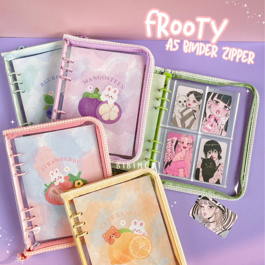 

(A5 Size) Frooty Binder Zipper - Album Photocard A5
