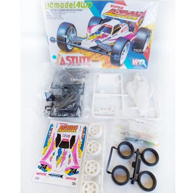 Gratis Ongkir Rep. Tamiya Mini 4wd Merk Ruize Super Astute Junior Putih Zero Chassis Limited Edition