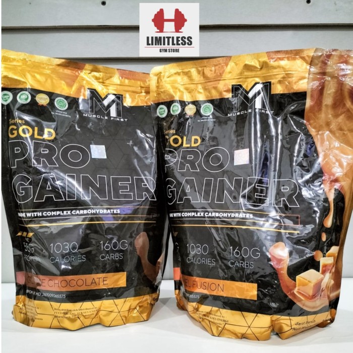 Muscle First M1 Pro Gold Gainer 6 lbs lb 6lbs 6lb Susu untuk Gym BPOM