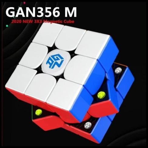 Gratis Ongkir Rubik 3x3 GAN 356 M Magnetic Stickerless - Rubik 3x3 Speed Cube GAN Limited Edition (t