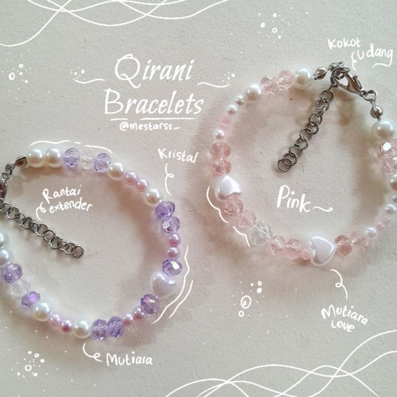 BRACELETS || GELANG MANIK || GELANG AESTHETIC || GELANG CUTE