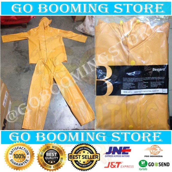Jas Hujan Pvc Tebal Baju Celana / Jas Hujan Safety / Jas Hujan Proyek Ready