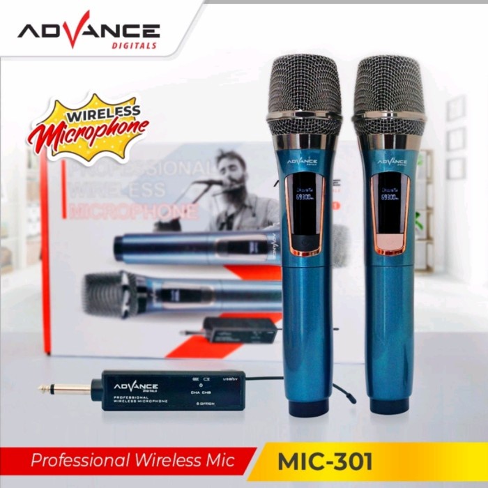 Wireless Microphone Profesional Mic 301 Advance
