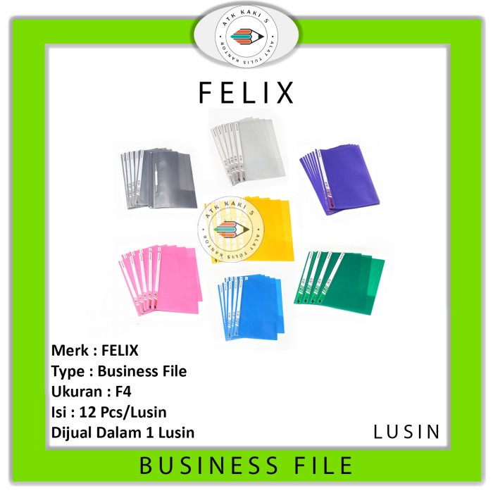 

Terbaru Business File Felix Uk. F4 / Folio Perlusin Terbaik