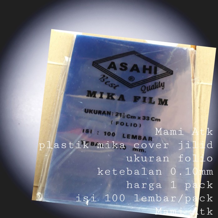 

Ready Mika Film Ukuran Folio Isi 100 Lembar Asahi Free Ongkir