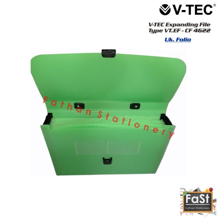 

Baru Expanding File/Data Bag Folio V-Tec (Vt-Ef Cf4622) Terbatas