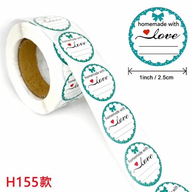 

XIEXIENIN Stiker Homemade With Love isi 500 Cutting Sticker Vinly Stiket Paket