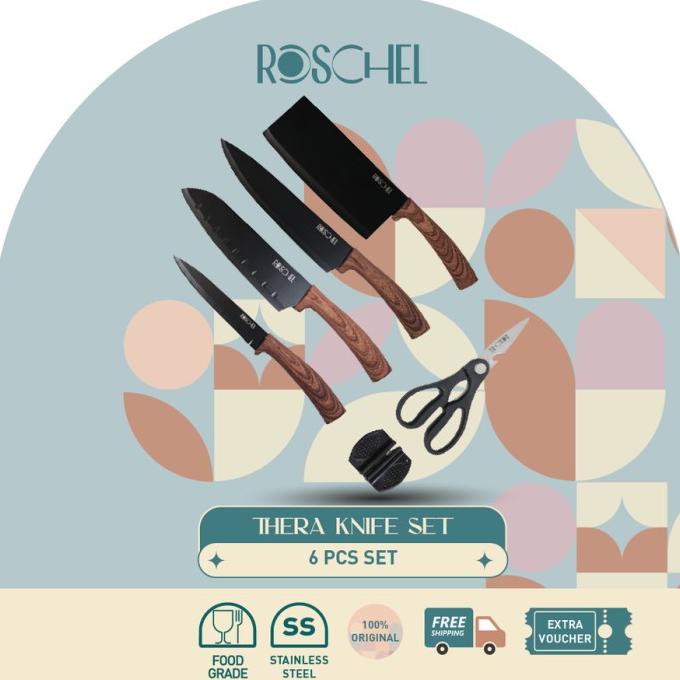 ROSCHEL THERA Pisau Dapur 6 Pcs Set