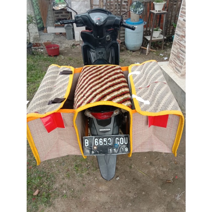 tas motor samping goni tas obrok tas kurir tas obrok bronjong motor