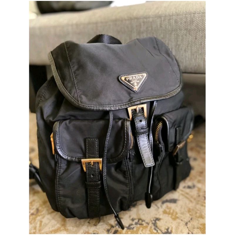 Sale Bagpack Prada* Preloved Original
