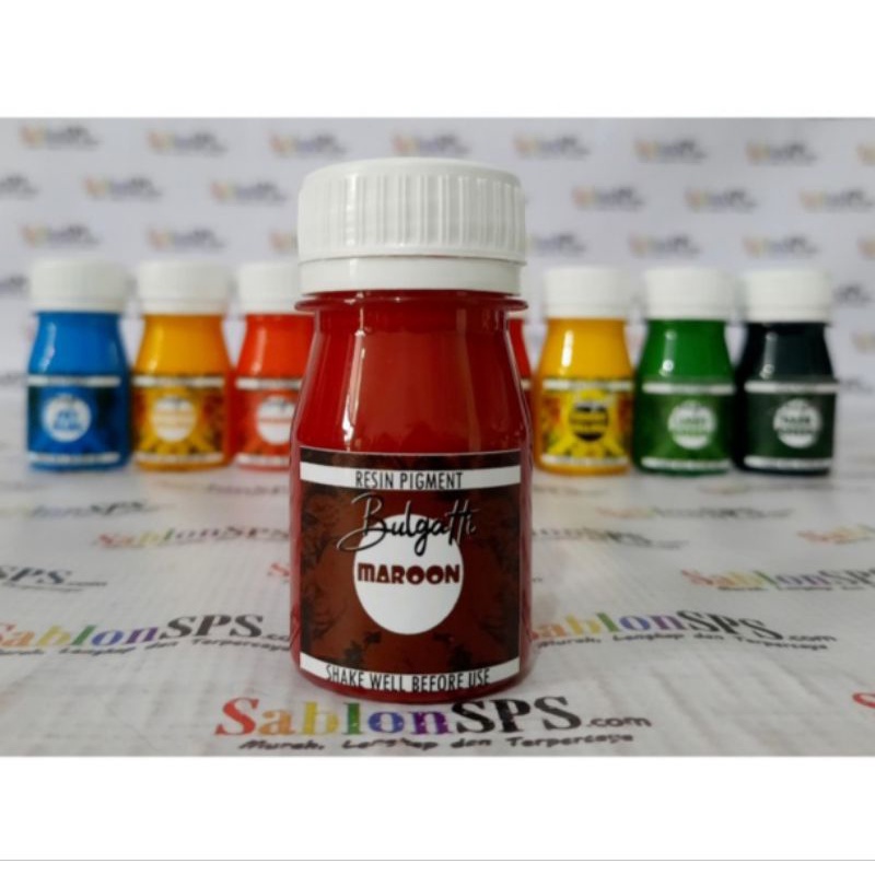 PIGMEN PEWARNA RESIN MAROON MERAH HATI 45GR
