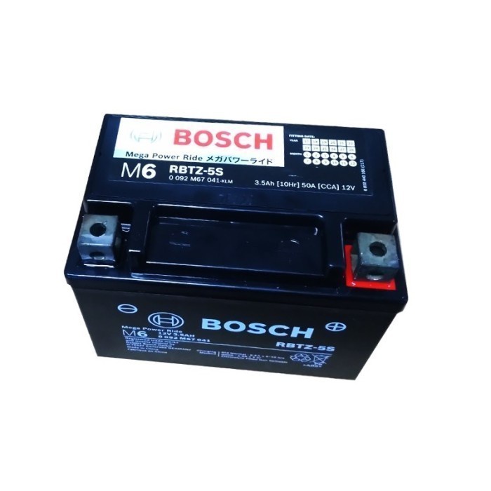 Aki Kering Motor Yamaha Fino 125 - Maintenance Free - Bosch RBTZ-5S star