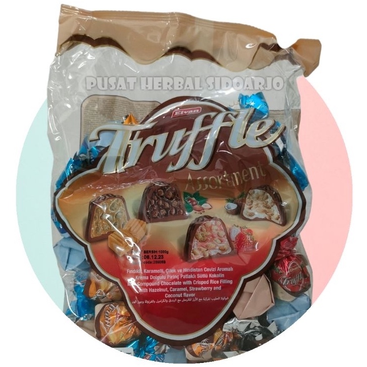 Ukf5Pc6F4H (Kuliner.Kita) Elvan Truffle Coklat 1 Kg Coklat Arab Import Turki Turkey Original