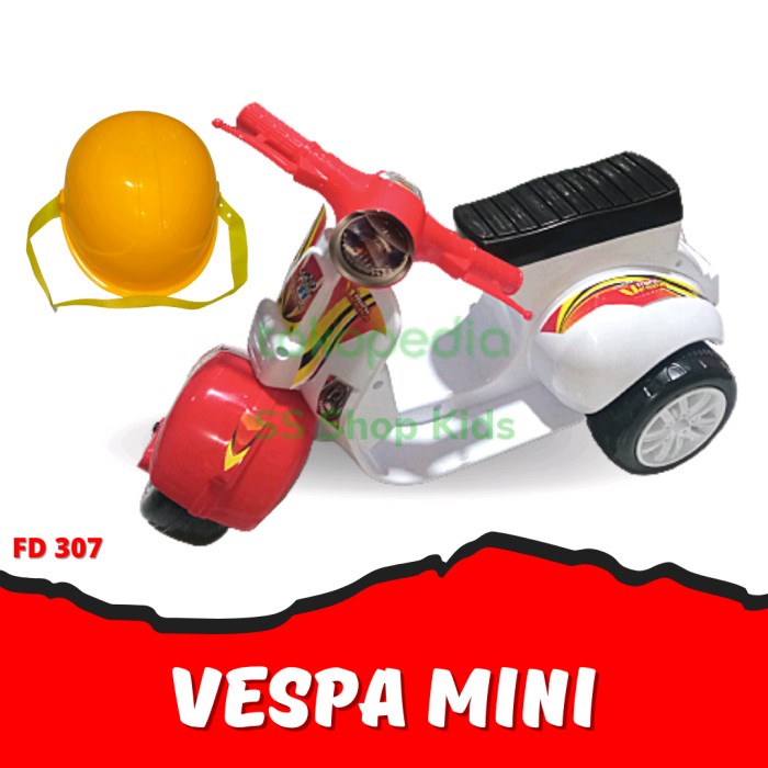 Mainan Anak Motor Vespa Mini Bisa Dinaiki Anak Kecil Fd 307 Ready