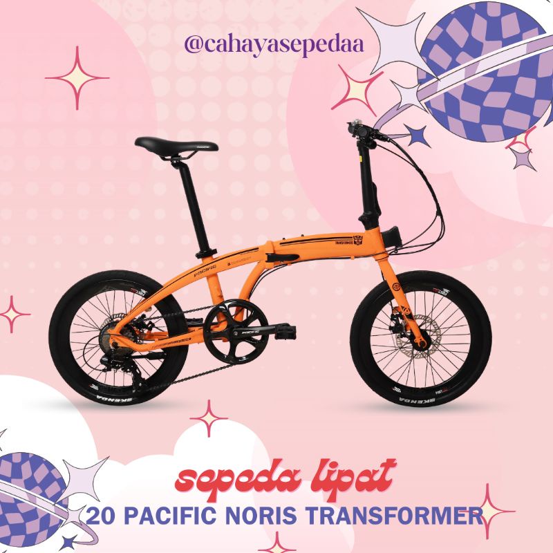 sepeda lipat 20 pacific noris transformer