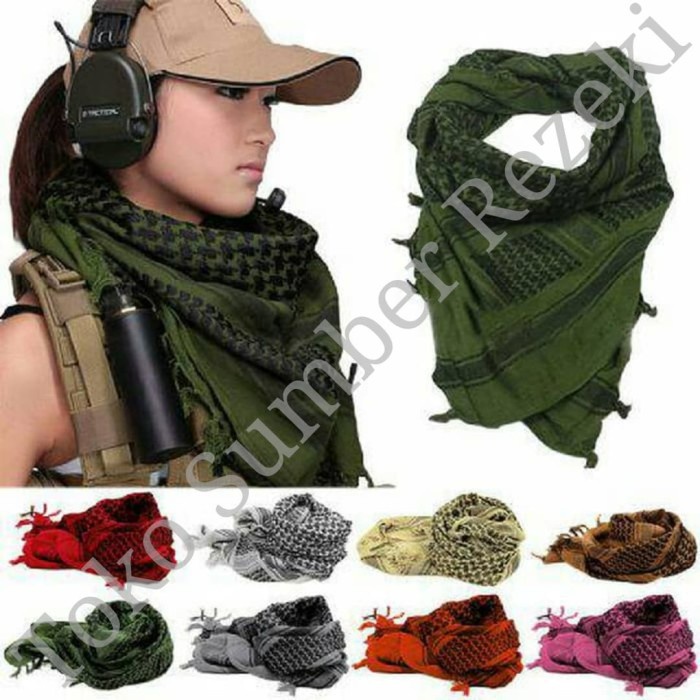 Syal Army Sorban Import Soldier Shemagh Tentara Scarf Shawl Gunung(F4C0) GROSIR Best Quality sorban 