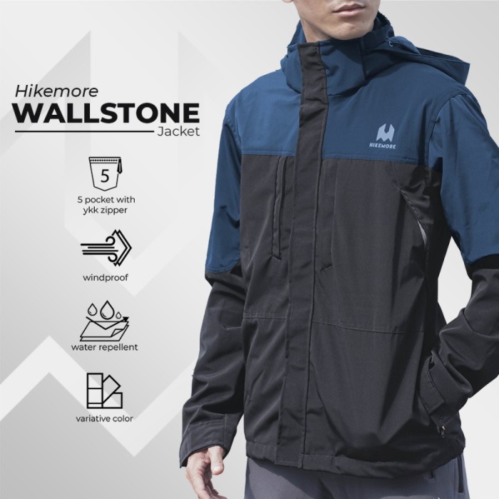 Jaket Outdoor Hikemore Wallstone Windbreaker