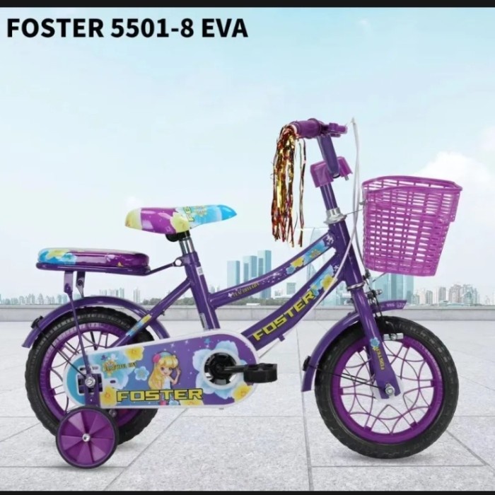 Promo Sepeda Mini Anak Perempuan 12 Inch Morison Ban Busa Usia 3 - 7 Tahun