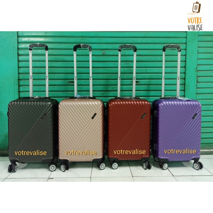 Koper 20 Inch Fiber Murah Polo Twin Koper Kabin Tas Travel