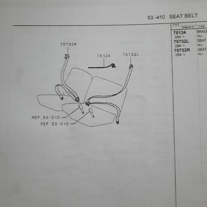 Seat Safety Belt ORI ASLI Mitsubishi New L300 Diesel EURO 4 4N14 star