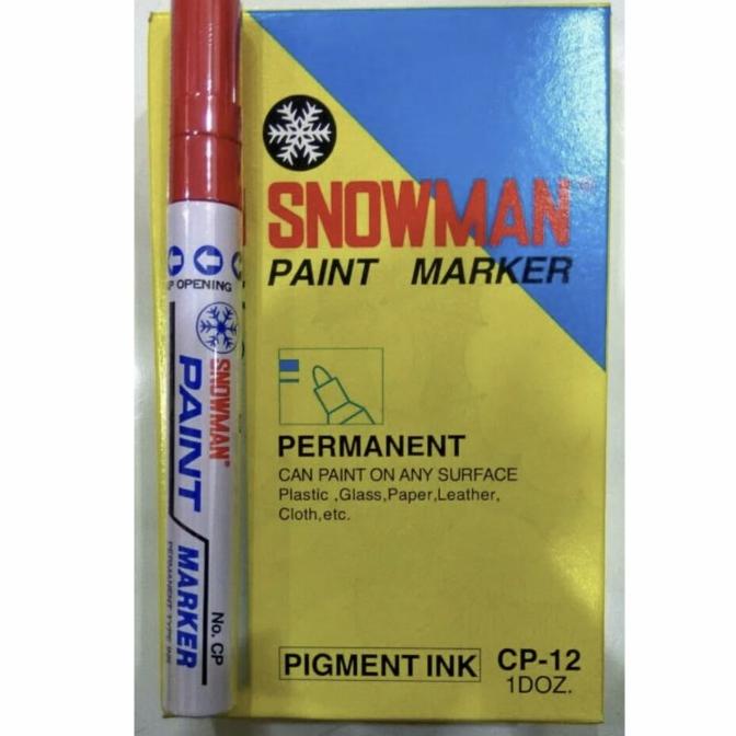 

Spidol Paint Marker Merah Snowman Kode 1036