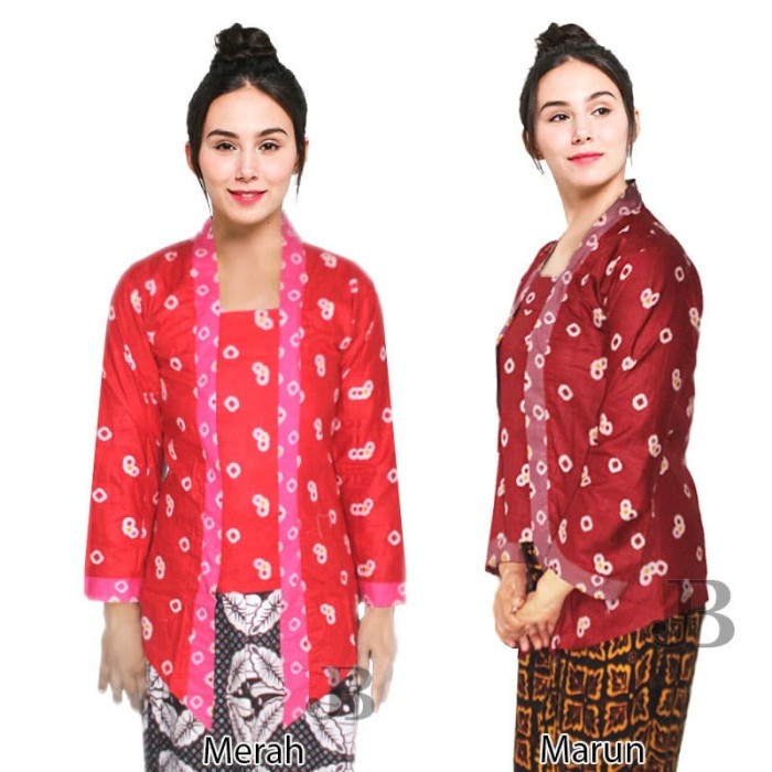 Kebaya Kutubaru Motif Jumputan
