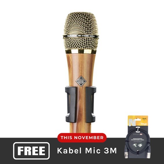 Telefunken M80 Oak Body /Gold Grille Dynamic Microphone