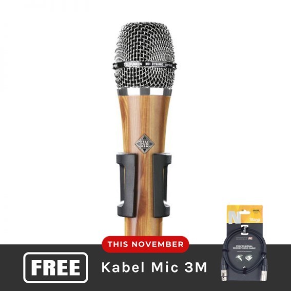 Telefunken M80 Oak Body / Chrome Grille Dynamic Microphone