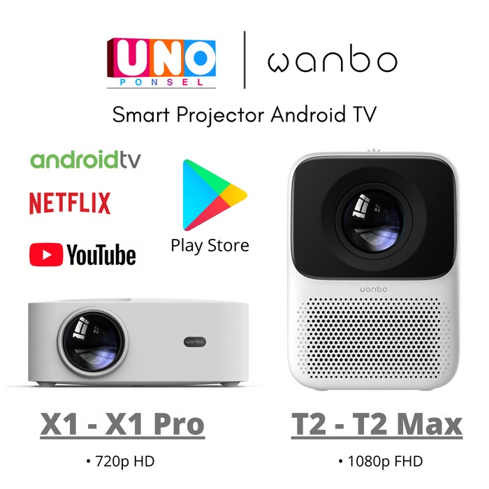WANBO T2 MAX / T2 FREE - SMART PROJECTOR T2MAX T2FREE PROYEKTOR