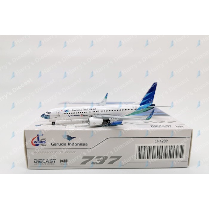 Promo 1/400 B737-800 Garuda Indonesia - Masker - Pk-Gfq By Jc Wings