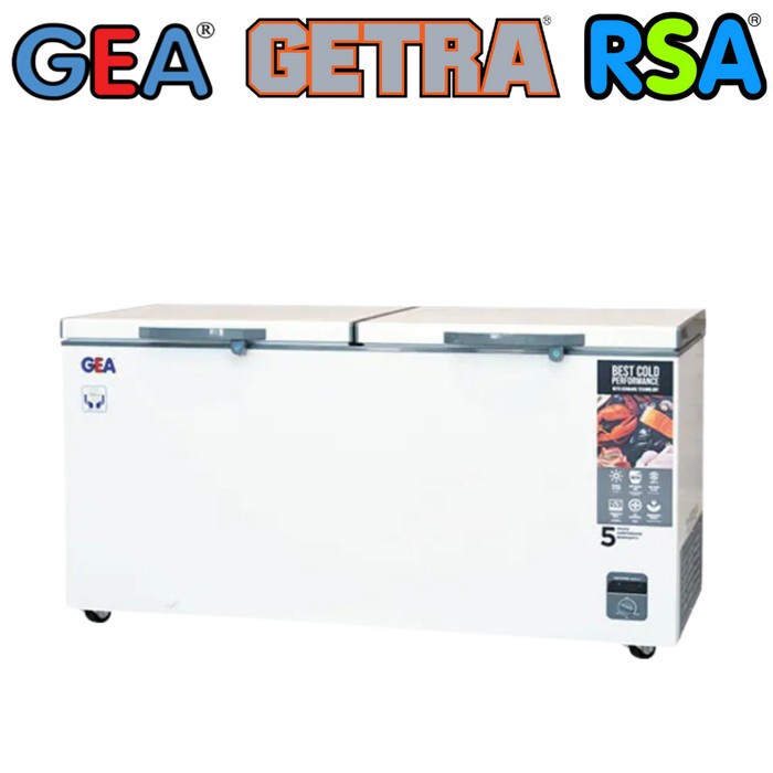 CHEST FREEZER BOX GEA AB-600-R FREEZER BOX 500 LITER GARANSI RESMI ORIGINAL
