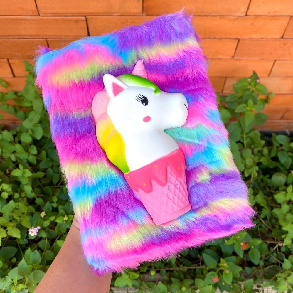 

NOTEBOOK UNICORN RAINBOW BULU BUKU TULIS A5 SEQUIN DIARY KUDA PONI