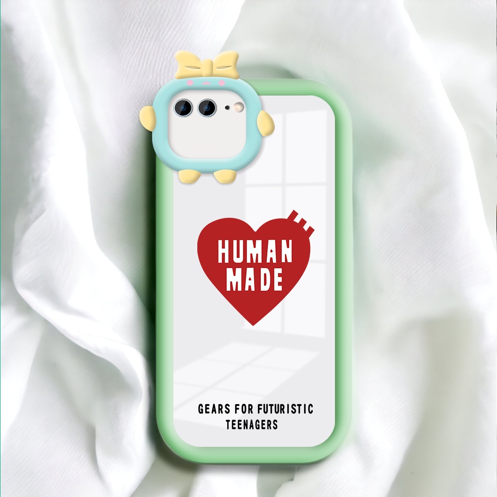 Hpkesing untuk Apple iPhone 6 7 8 6s Plus x xs xr 11 pro max Small Monster Phone Casing  Pola human 