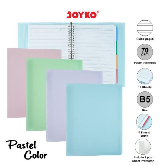 

Model baru - Binder B5 Warna PASTEL Joyko B5-MHPT-143 ..