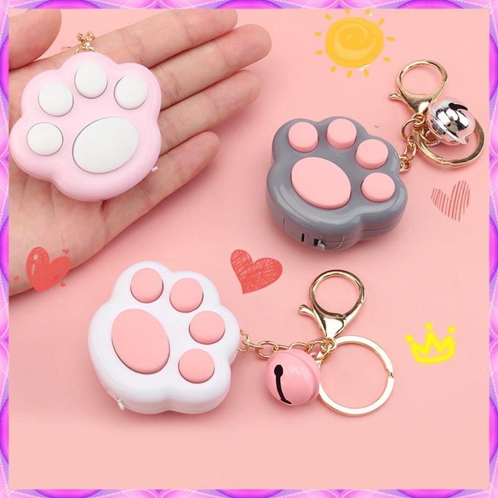 Original Mainan Musik Mini Anak-anak Fidget Toy Lovely Portable Funny Cat Paw Push Fidget Game Keych