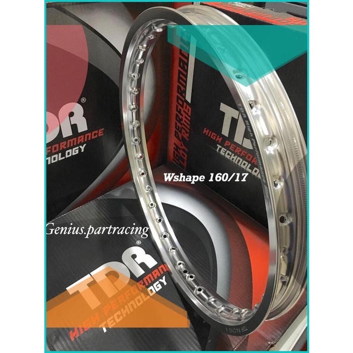 VELG TDR W SHAPE 160/17 SILVER MIRROR RING 17 UKURAN 160 TDR ORIGINAL