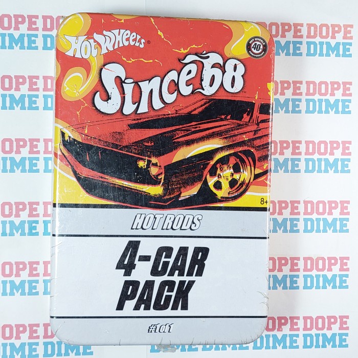 MUST HAVE HOT WHEELS SINCE 68 HOT RODS 4 CAR PACK TERMURAH