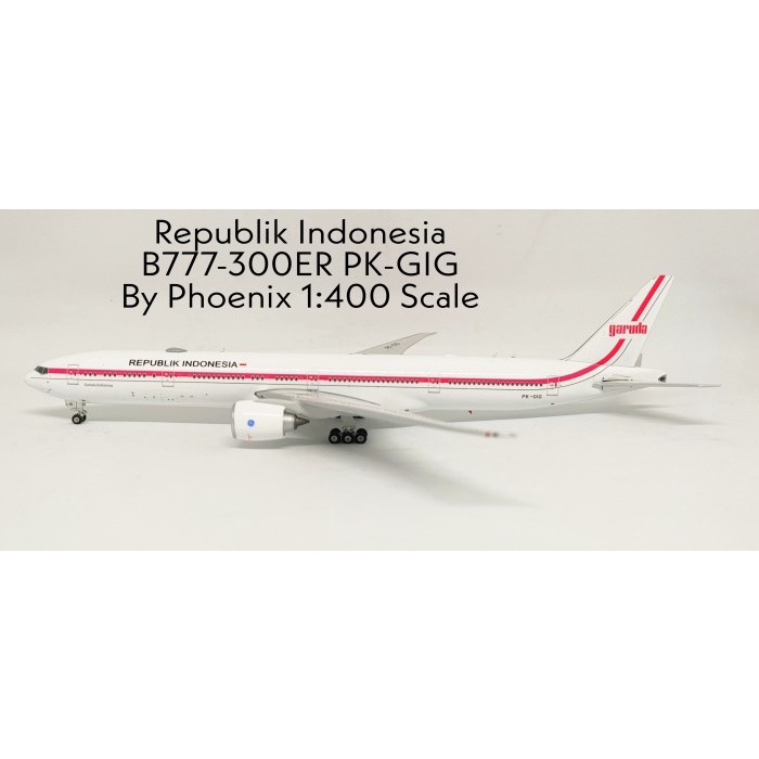 Promo Republik Indonesia B777-300Er Pk-Gig By Phoenix 1:400 Scale