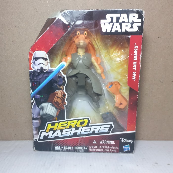 action figure star wars jar jar binks hero mashers original hasbro rerevika93