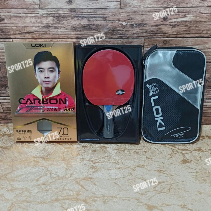 [COD] Bat / Bet Pingpong Loki Carbon 7.0 / Loki 7.0 7 Star Original Berkualitas