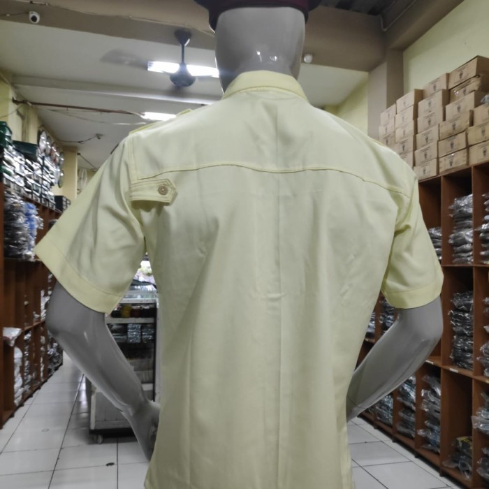 Baju Satpam Krem Pdh Seragam Pdh Satpam Cream Krem Bahan Japan Drill