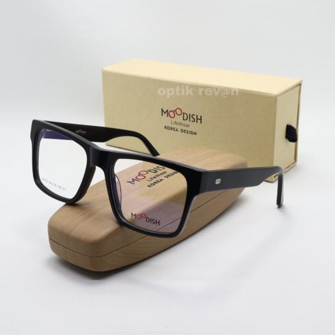 Kacamata Korea Square Original Moodish *Free Lensa Minus*