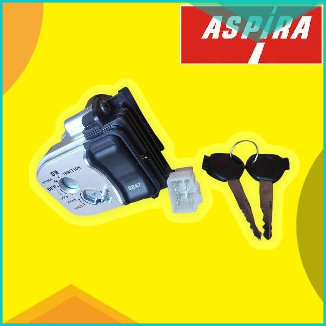 kunci kontak assy set vario 125 lampu bohlam fi asli ori aspira 35010
