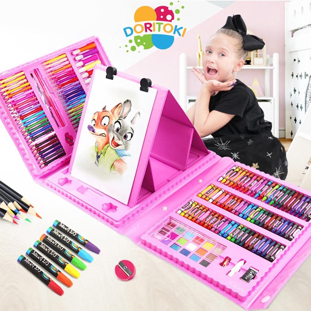 

Sale Doritoki 208pcs Crayon Anak Pengasah Set Alat Menggambar Melukis Anak-anak Crayon Cat Air Pensil Terlaris