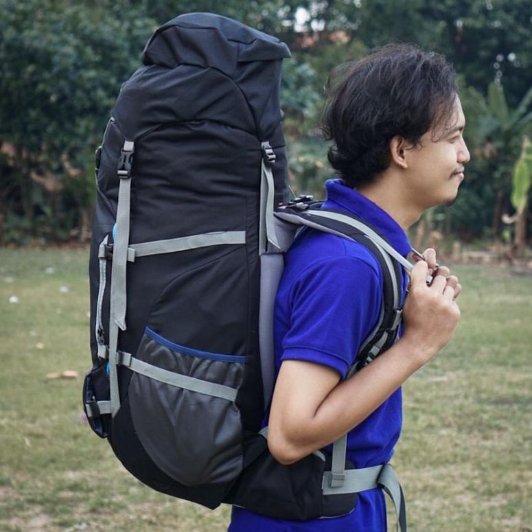 Murah TAS RANSEL GUNUNG CARRIER ELEKTRA 60 LITER DAN 45 LITER OUTDOOR CAMPING HIKING TAS PENDAKI GUN