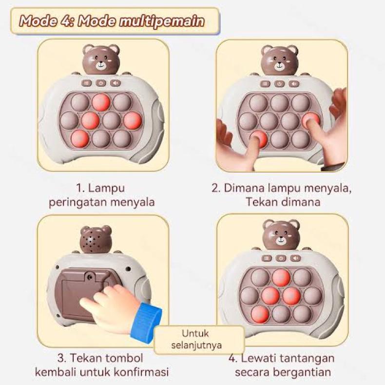 Big Sale Pop It Elektrik Elektric Elektronik Push Bubble Game Challenge Fidget Toys Dengan Mesin Gam