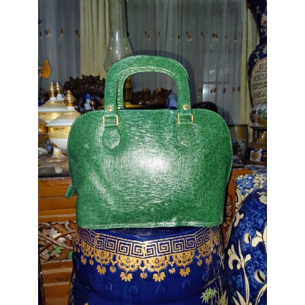 tas hijau botol preloved