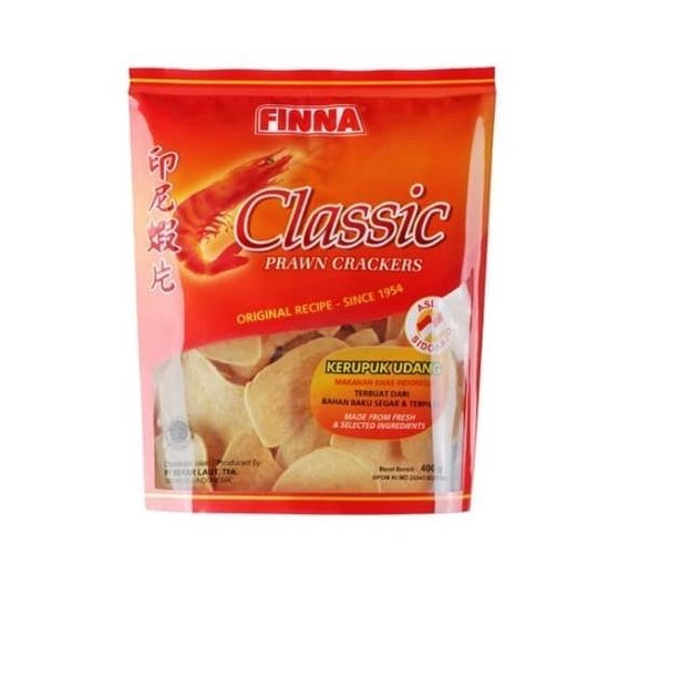 

Kerupuk Udang Klasik | Finna Kerupuk Udang Classic Prawn Crackers 400